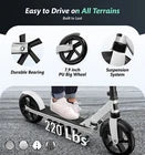 Adjustable Kick Scooter for Adults Teens Kid Foldable Scooter 7.9IN Big Wheels