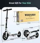 Adjustable Kick Scooter for Adults Teens Kid Foldable Scooter 7.9IN Big Wheels