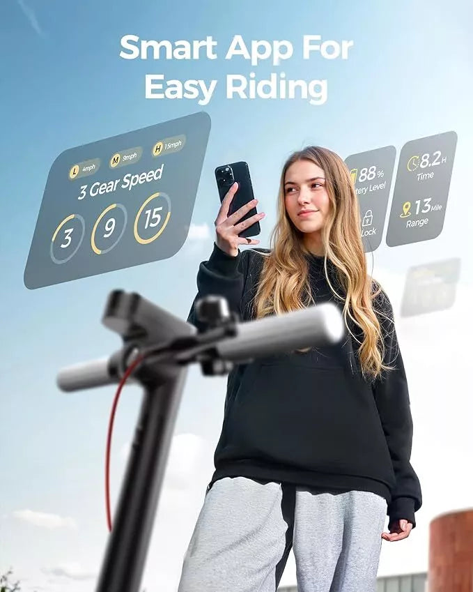 2025 ADULTS ELECTRIC SCOOTER FOLDABLE SCOOTER WITH APP &DOUBLE SHOCK ABSORPTION